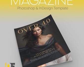 40 Over Forty Magazine Template for InDesign & Photoshop