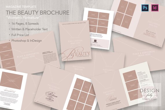 beauty brochure template psd cs6up and idcs4up brochure template psd