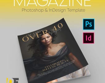 40 Over Forty Magazine Template | PSD & ID | Photographer Campaign Guide | Print and Digital