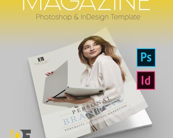 Personal Branding Magazine Template for InDesign & Photoshop