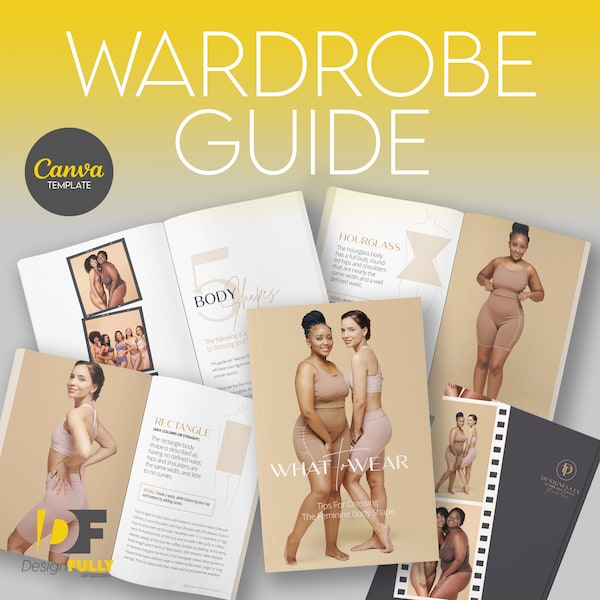 Wardrobe Guide Template for Canva