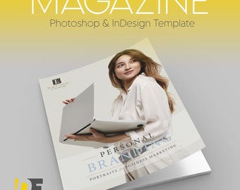 Personal Branding Magazine Template for InDesign & Photoshop