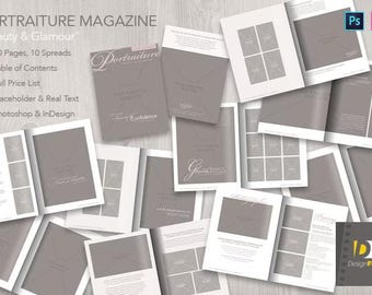 Magazine Template for InDesign & Photoshop