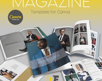 Personal Branding Magazine Template for Canva
