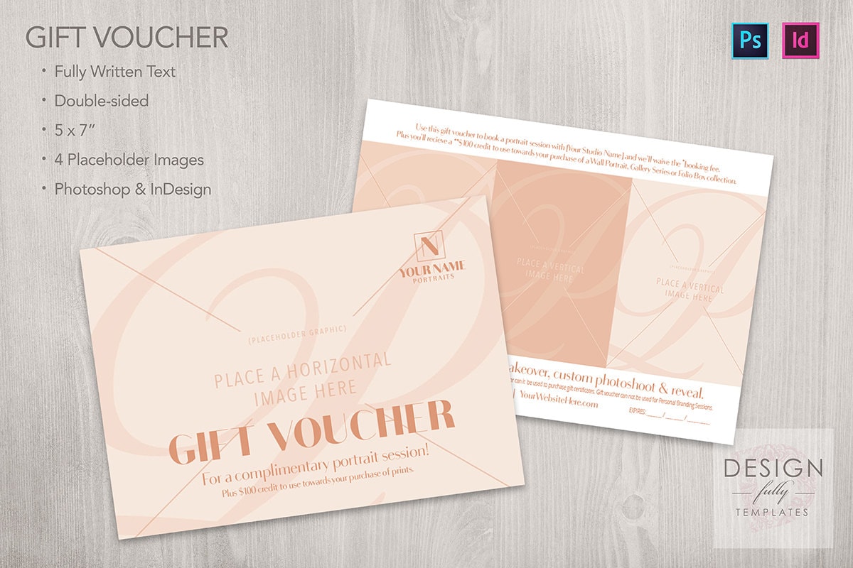 Geschenk-Gutschein-Vorlage - vollständig geschriebener Text - PSD CS23-CC & ID CS23up Within Gift Certificate Template Indesign Geschenk-Gutschein-Vorlage - vollständig geschriebener Text - PSD CS23-CC & ID CS23up Within Gift Certificate Template Indesign