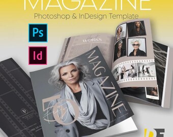 50 Over Fifty Magazine Template for Photoshop & InDesign