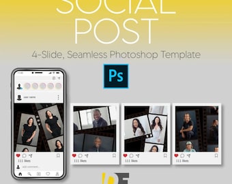 Social Media Post Template for Photoshop
