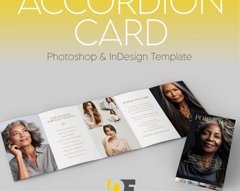 Accordion Card Template for Photoshop & InDesign