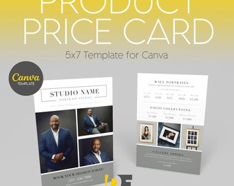 Product Pricing Card Template for Canva