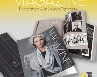 50 / Fifty Magazine Template for Photoshop & InDesign