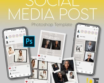Social Media Post Templates for Photoshop