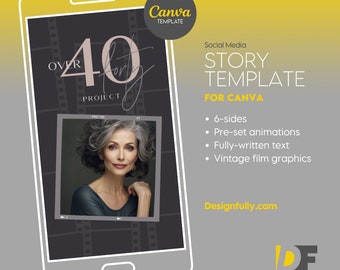 Social Media Story Template for Canva