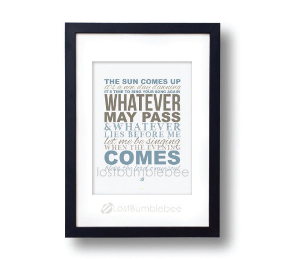 Printable Worship Song Lyrics New Day Dawning matt Redman 10,000