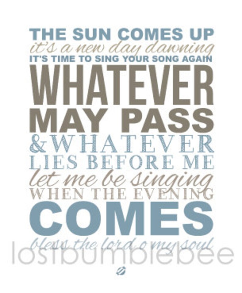 Printable Worship Song Lyrics New Day Dawning matt Redman 10,000
