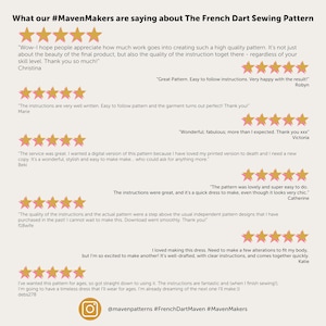 sewing pattern reviews of the French Dart sewing pattern - 5 star sewing pattern reviews