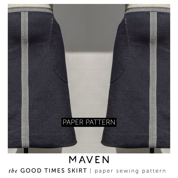 Denim Skirt Pattern Etsy