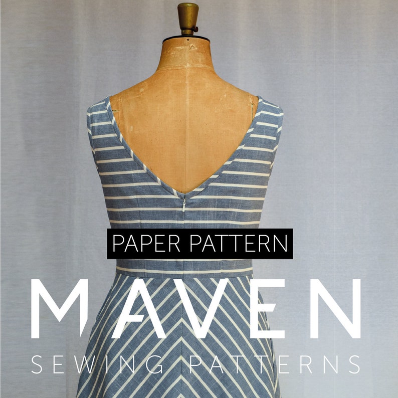 The Barcelona sewing pattern PRINTED PATTERN dress pattern Etsy