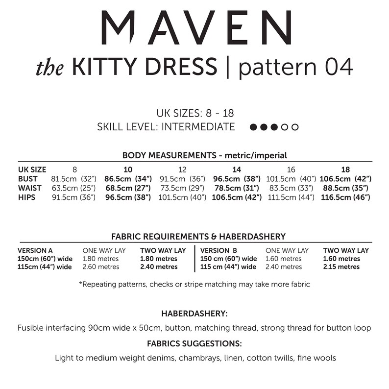 The Kitty Dress PDF sewing pattern, DIGITAL DOWNLOAD, dress sewing pattern, womens sewing pattern, pdf pattern, peter pan collar, pdf dress image 7