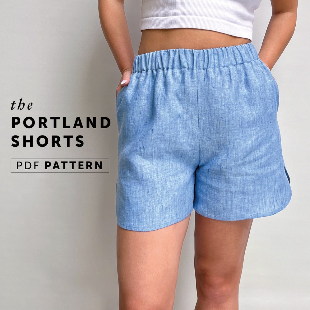 The Portland Shorts PDF Sewing Pattern Easy Sewing Pattern - Etsy