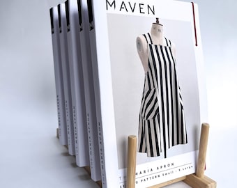 Maria Apron Sewing Pattern, Cross Back Apron, Japanese Style Pinafore Paper Pattern
