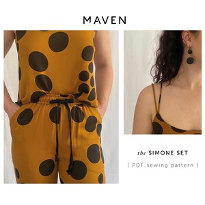 Camisole Top - Option 1. Double rouleaux straps with bust darts for a flattering fit.