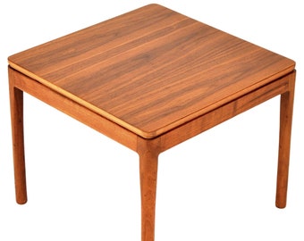 Drexel Declaration Walnut Side Table by Kipp Stewart and Macdougall