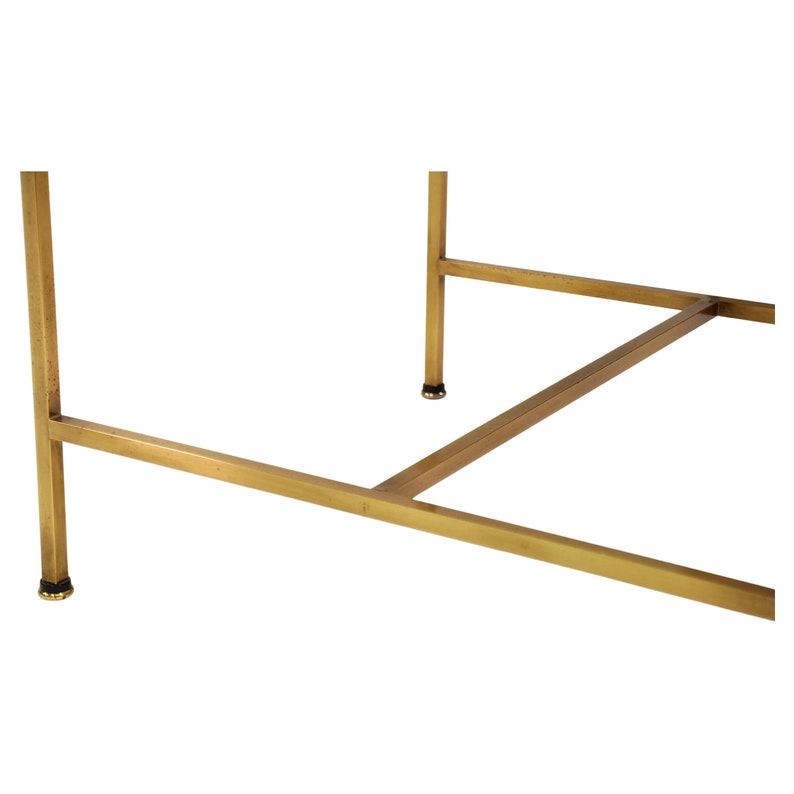 Paul McCobb Travertine and Brass Side Table for Directional image 6