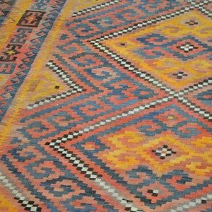 16 x 10 Vintage Afghan Tribal Kilim Rug image 4