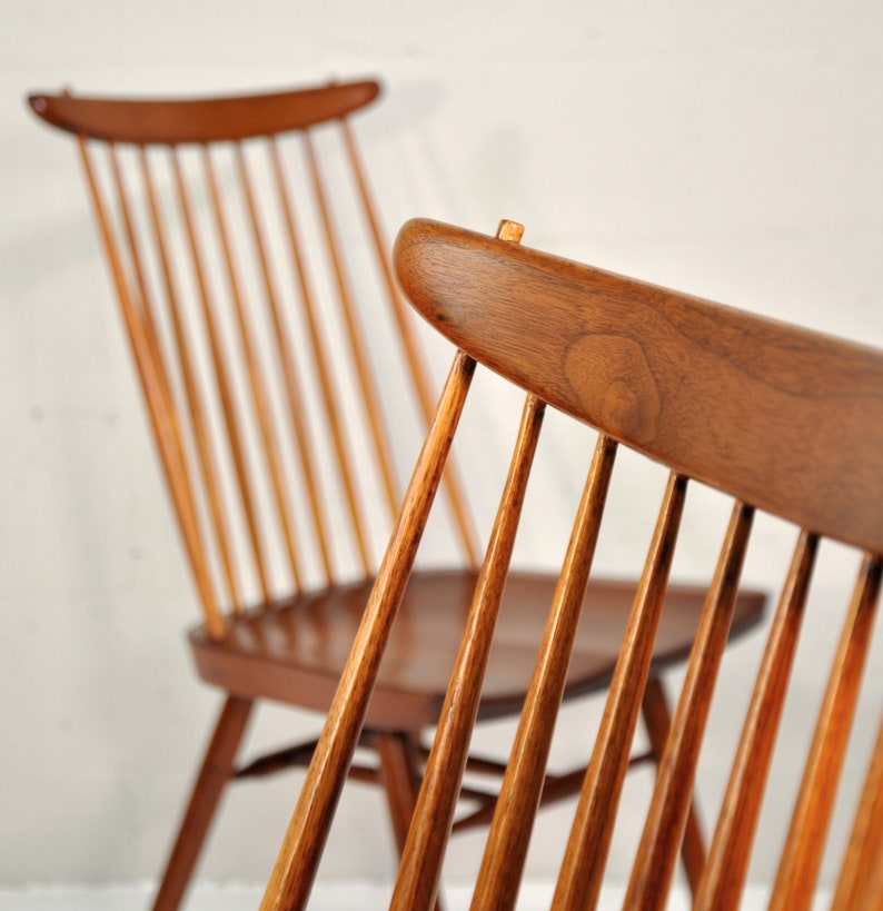 Pair of George Nakashima New Chairs image 3
