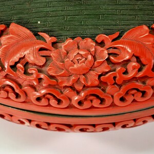 Large Domed Cinnabar Box image 7