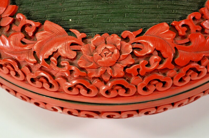 Large Domed Cinnabar Box image 7