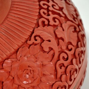 Large Domed Cinnabar Box image 8