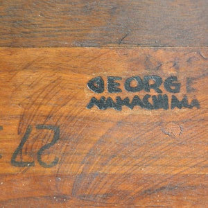 Pair of George Nakashima New Chairs image 10