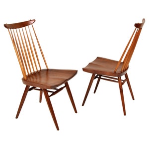 Pair of George Nakashima New Chairs image 4