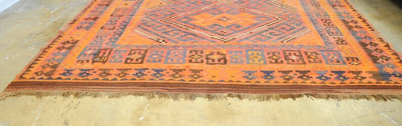 16 x 10 Vintage Afghan Tribal Kilim Rug image 3
