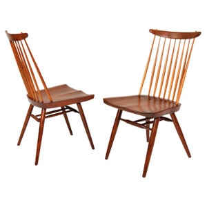 Pair of George Nakashima New Chairs image 1