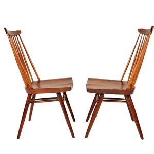 Pair of George Nakashima New Chairs image 9