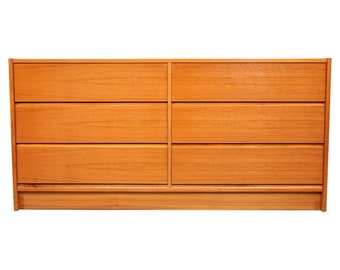 Danish Modern Teak Double Dresser