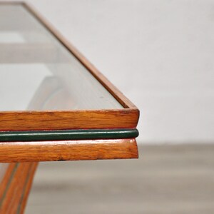 Art Deco Sculptural Wood and Glass Coffee Table image 3