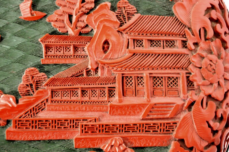 Large Domed Cinnabar Box image 4