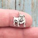 12 Bulldog Charm Dog Pendant 17x13mm by TIJC SP0445