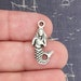 BULK 40 Silver Mermaid Charm SP0082B