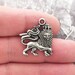 6 Lion Charm Pendant Silver SP0581