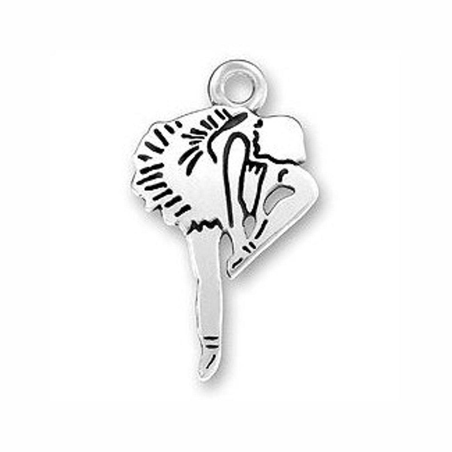 5 ballerina charm ballet silver 23x13mm by tijc sp0458