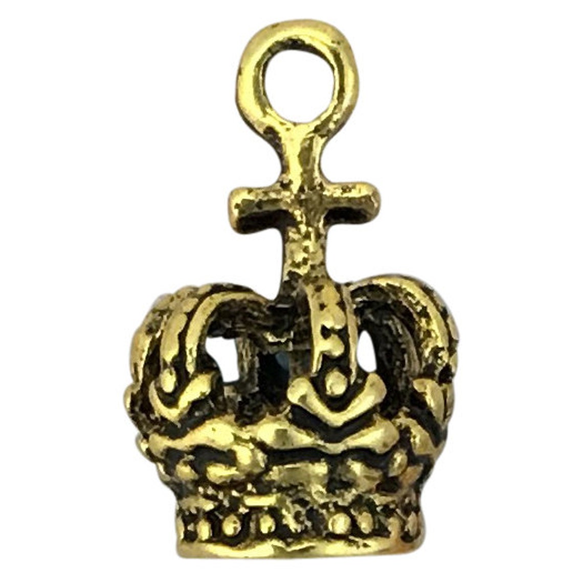 2 Crown Charm Gold by TIJC SP1397 Etsy