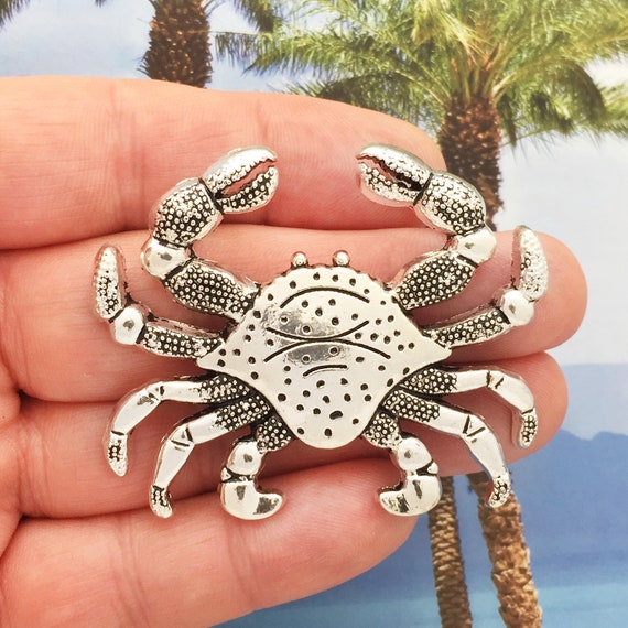 20pcs Tibetan silver crab Charm Pendant beaded Jewelry 25mm