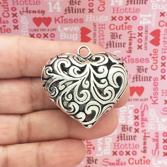 Filigree Heart Charm