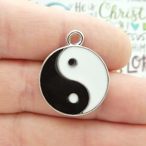 BULK 3 Yin Yang Charm Silver by TIJC SP0904B