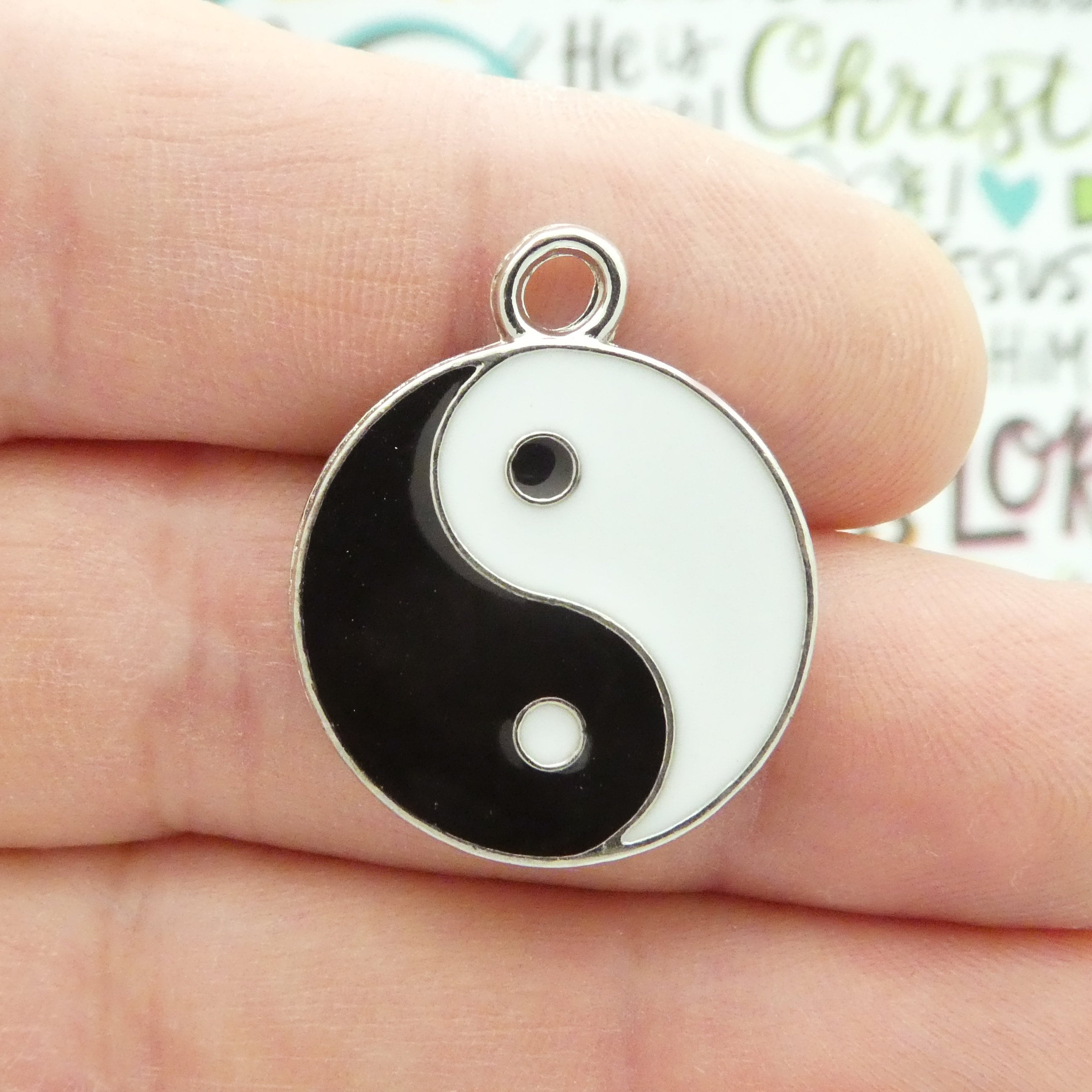 MM: Small Silver Yin Yang Charm 万物流転の真理 BULK 3 Yin Yang Charm Silver by TIJC SP0904B - Etsy
