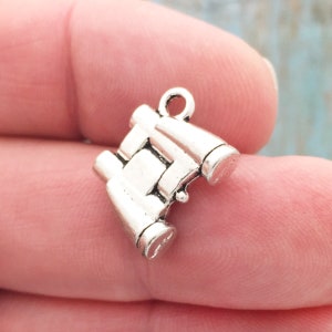 BULK 25 Silver Binoculars Charm by TIJC SP0579B